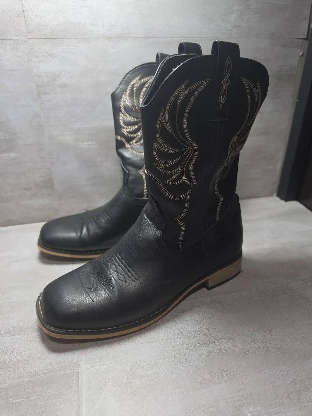 vodvob Kids Western Cowboy Boots, Size 5